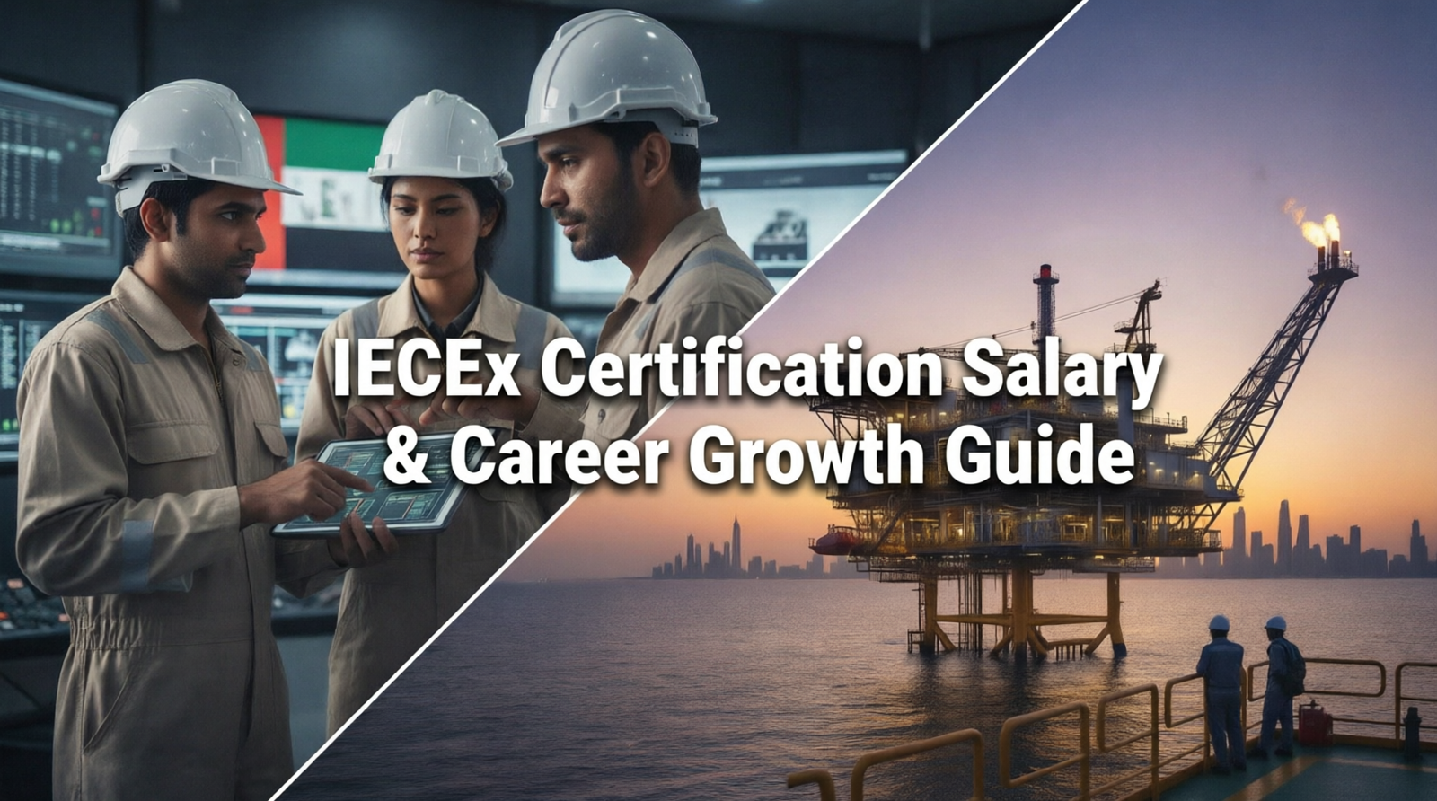IECEx certified engineer at hazardous area industrial site representing career growth and salary increase in UAE and GCC